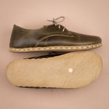 Women's Green Oxfords from Atlantis Handmade Shoes