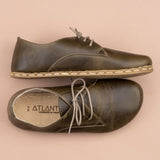 Women's Green Oxfords from Atlantis Handmade Shoes