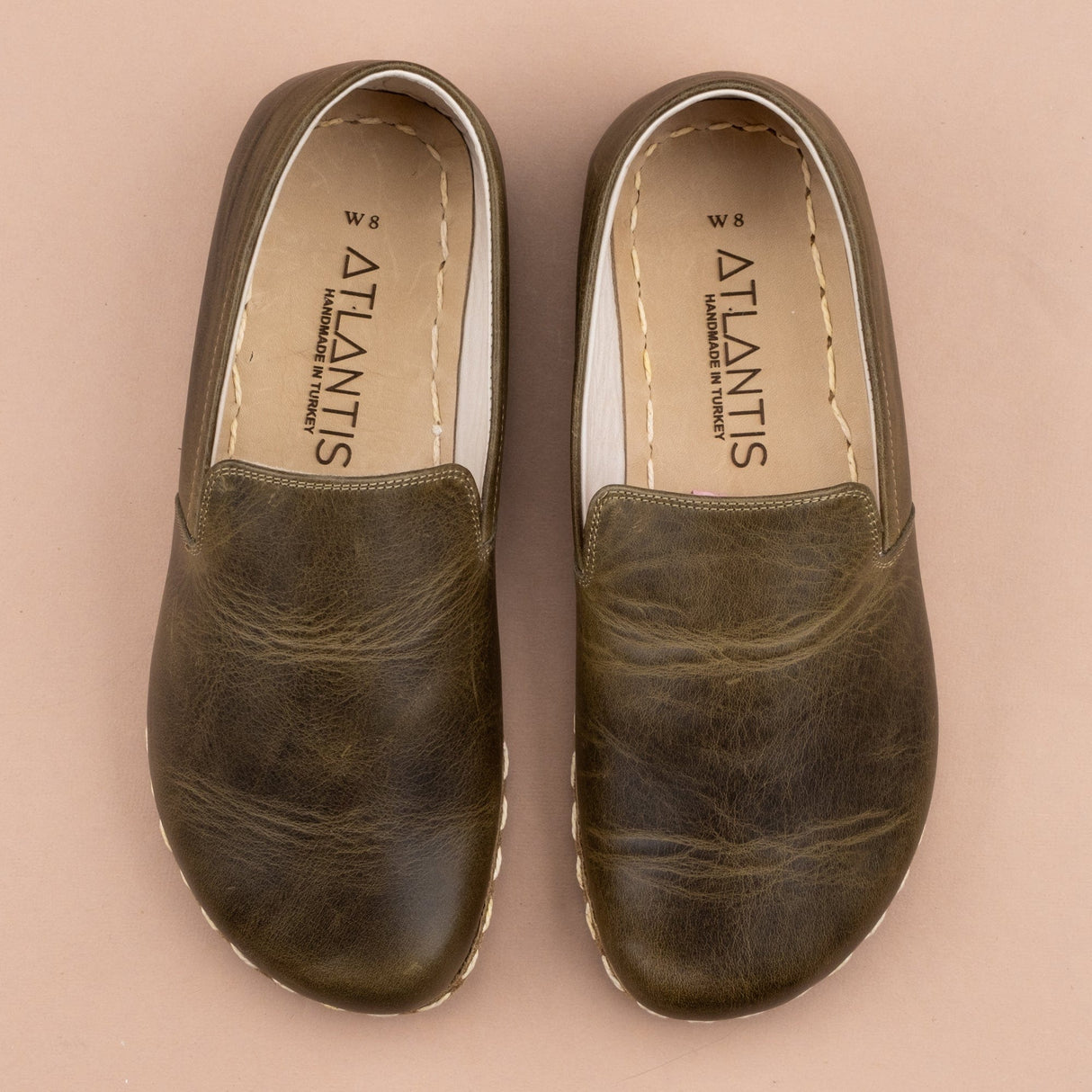 Women's Green Minimalists from Atlantis Handmade Shoes