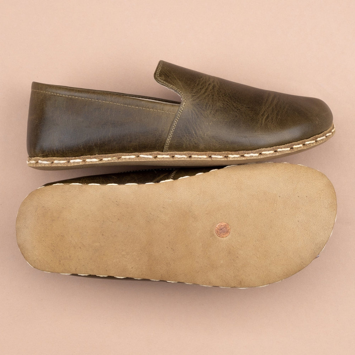 Men's Green Minimalists from Atlantis Handmade Shoes
