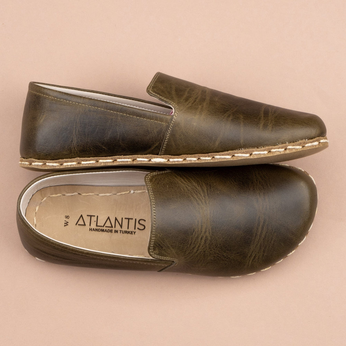 Men's Green Minimalists from Atlantis Handmade Shoes