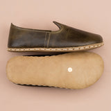 Women's Green Barefoots from Atlantis Handmade Shoes