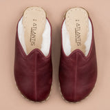 Men's Scarlet Barefoot Shearlings from Atlantis Handmade Shoes