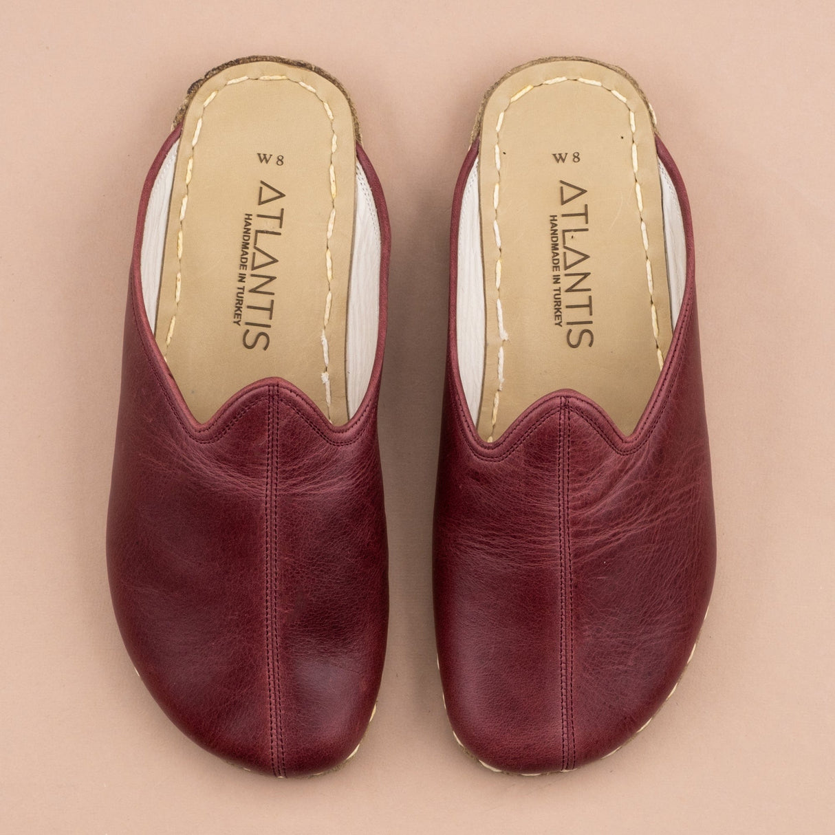 Men's Scarlet Barefoot Slippers From Atlantis Handmade Shoes