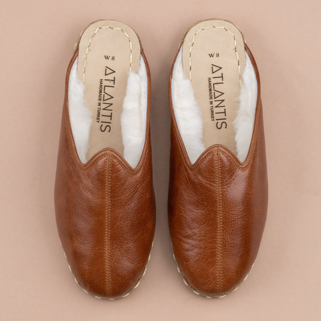 Men's Antique Brown Shearlings from Atlantis Handmade Shoes