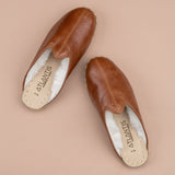 Men's Antique Brown Shearlings from Atlantis Handmade Shoes