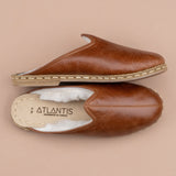 Men's Antique Brown Shearlings from Atlantis Handmade Shoes