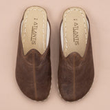 Women's Coffee Barefoot Slippers from Atlantis Handmade Shoes