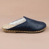 Women's Blue Barefoot Shearlings from Atlantis Handmade Shoes