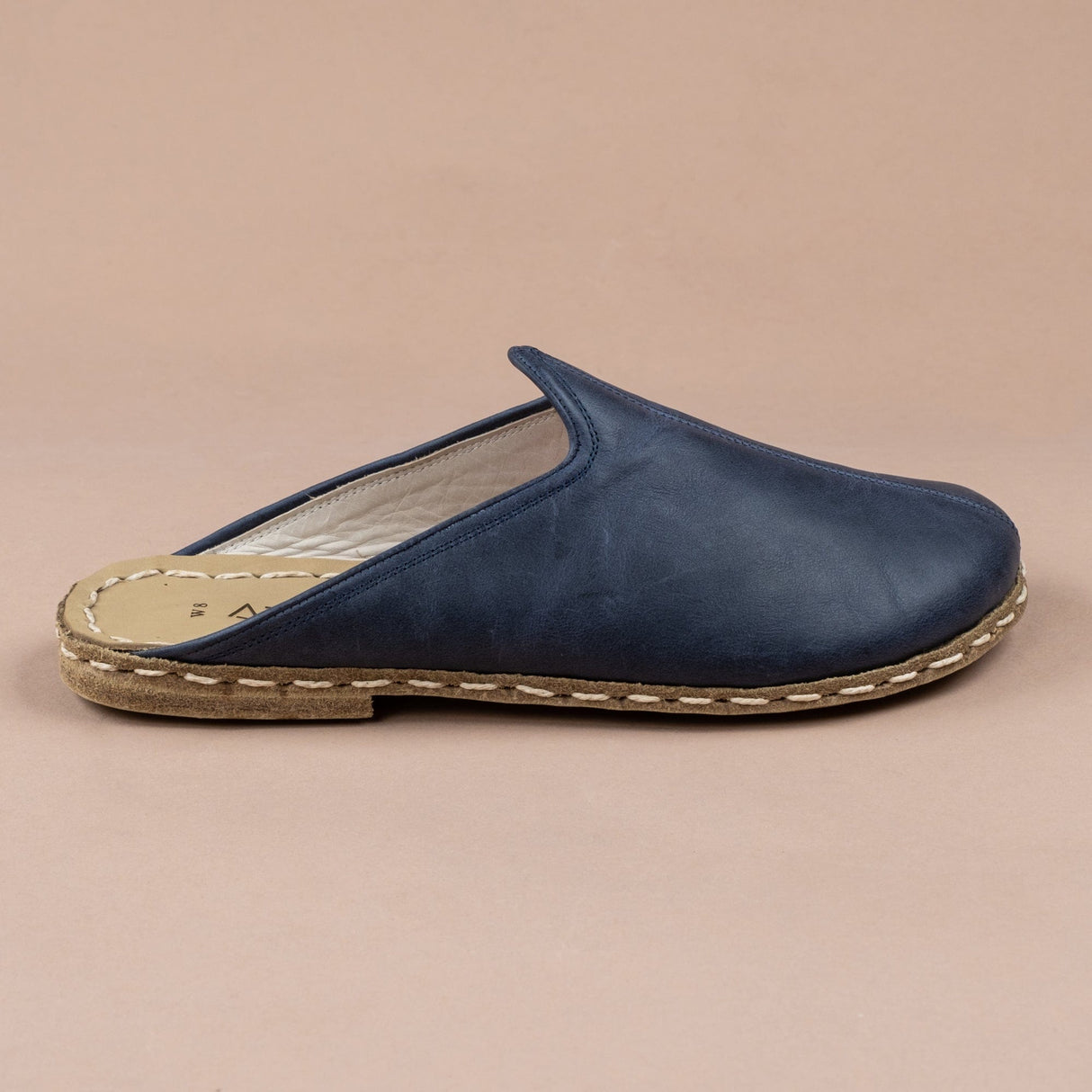 Women's Blue Barefoot Slippers from Atlantis Handmade Shoes