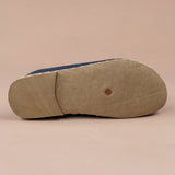 Men's Blue Barefoot Slippers from Atlantis Handmade Shoes