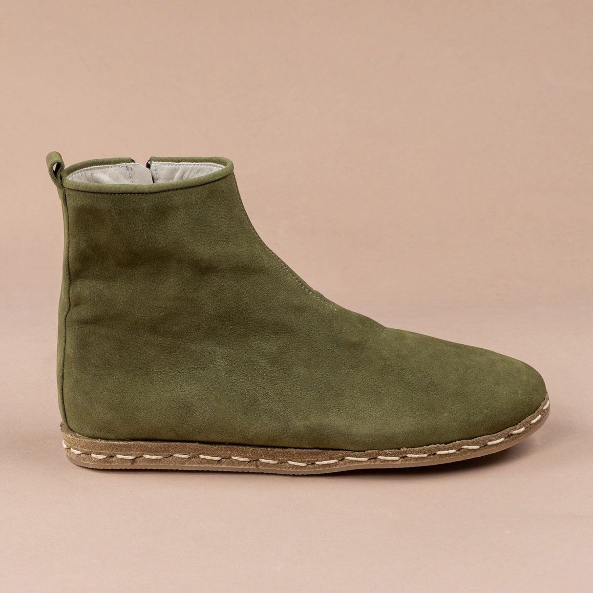 Men's Olive Boots from Atlantis Handmade Shoes