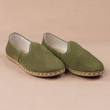 Women's Olive Nubucks from Atlantis Handmade Shoes