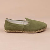Women's Olive Nubucks from Atlantis Handmade Shoes