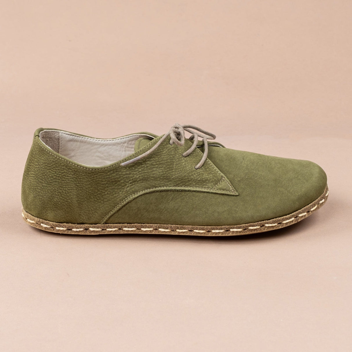 Men's Olive Oxfords from Atlantis Handmade Shoes