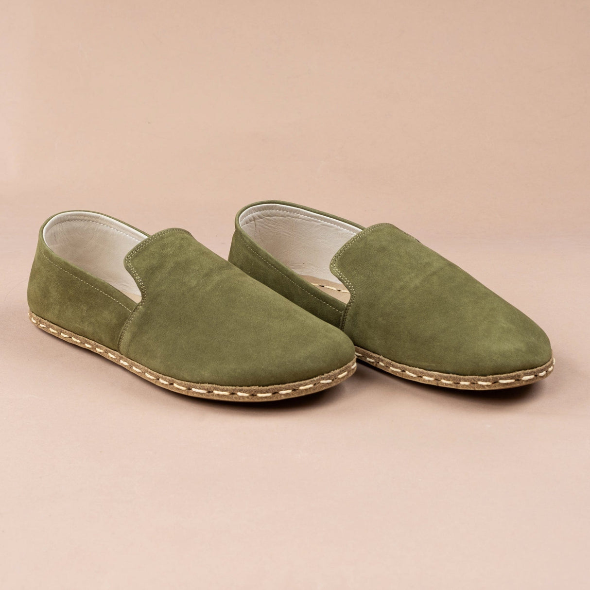 Women's Olive Minimalists from Atlantis Handmade Shoes