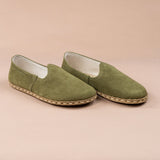 Women's Olive Barefoots from Atlantis Handmade Shoes