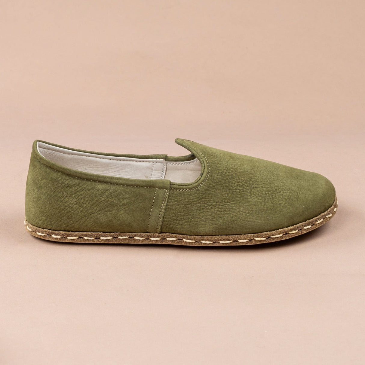 Women's Olive Barefoots from Atlantis Handmade Shoes