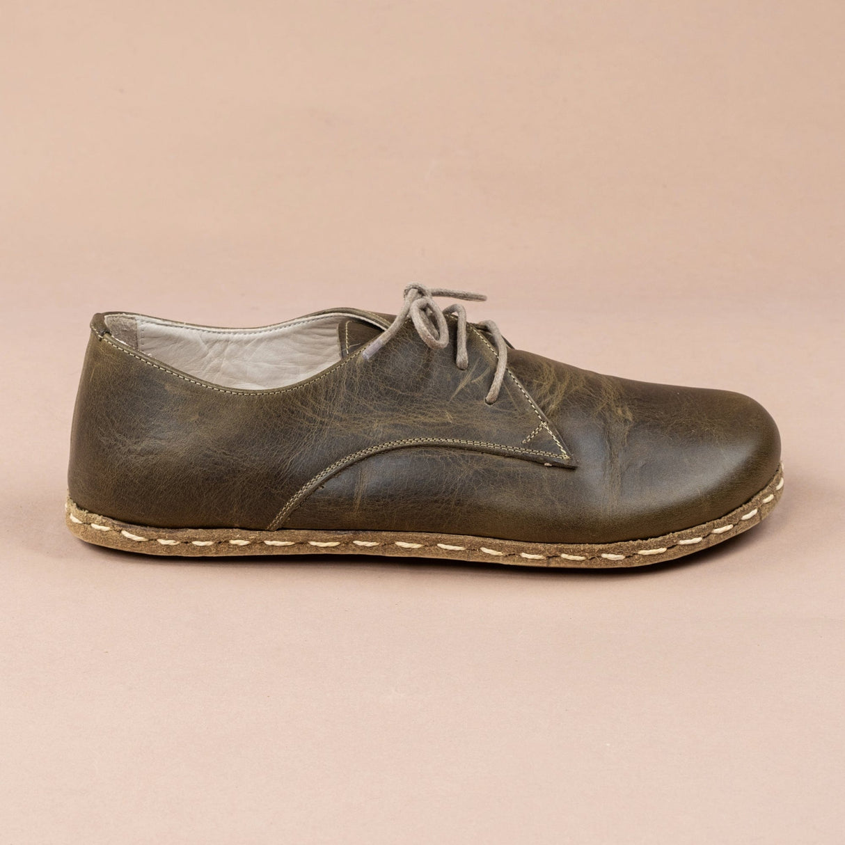 Women's Green Oxfords from Atlantis Handmade Shoes