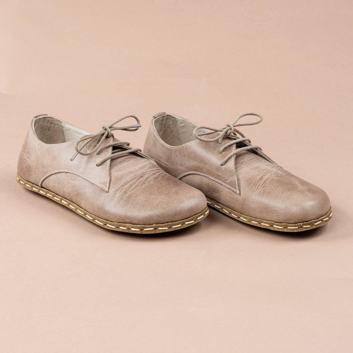 Men's Tan Oxfords from Atlantis Handmade Shoes