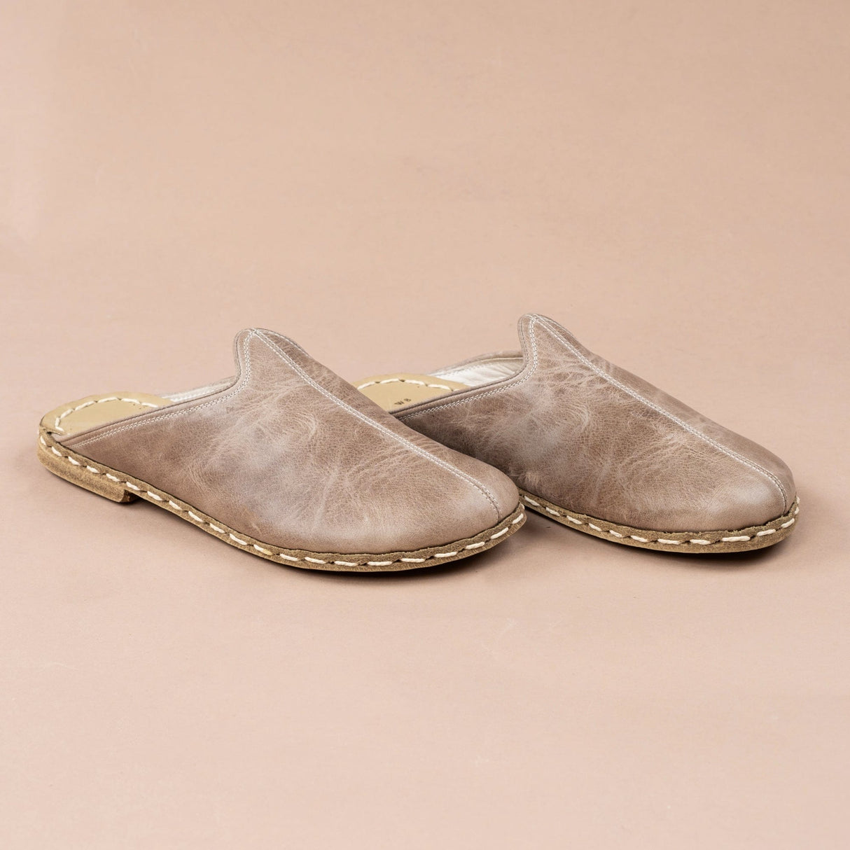 Women's Tan Barefoot Slippers from Atlantis Handmade Shoes