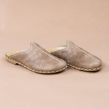 Women's Tan Barefoot Slippers from Atlantis Handmade Shoes
