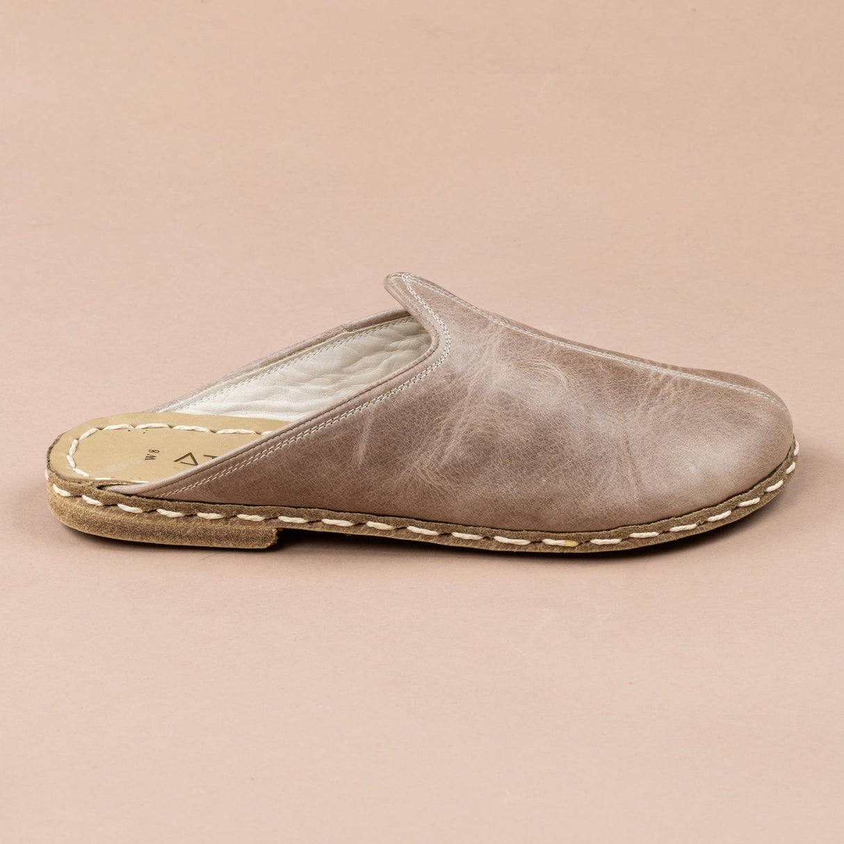 Men's Tan Barefoot Slippers from Atlantis Handmade Shoes