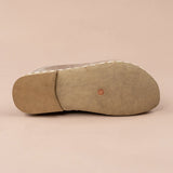 Men's Tan Barefoot Slippers from Atlantis Handmade Shoes