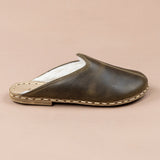 Men's Green Barefoot Shearlings from Atlantis Handmade Shoes