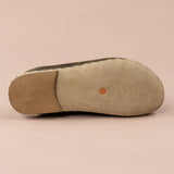 Men's Green Barefoot Slippers from Atlantis Handmade Shoes