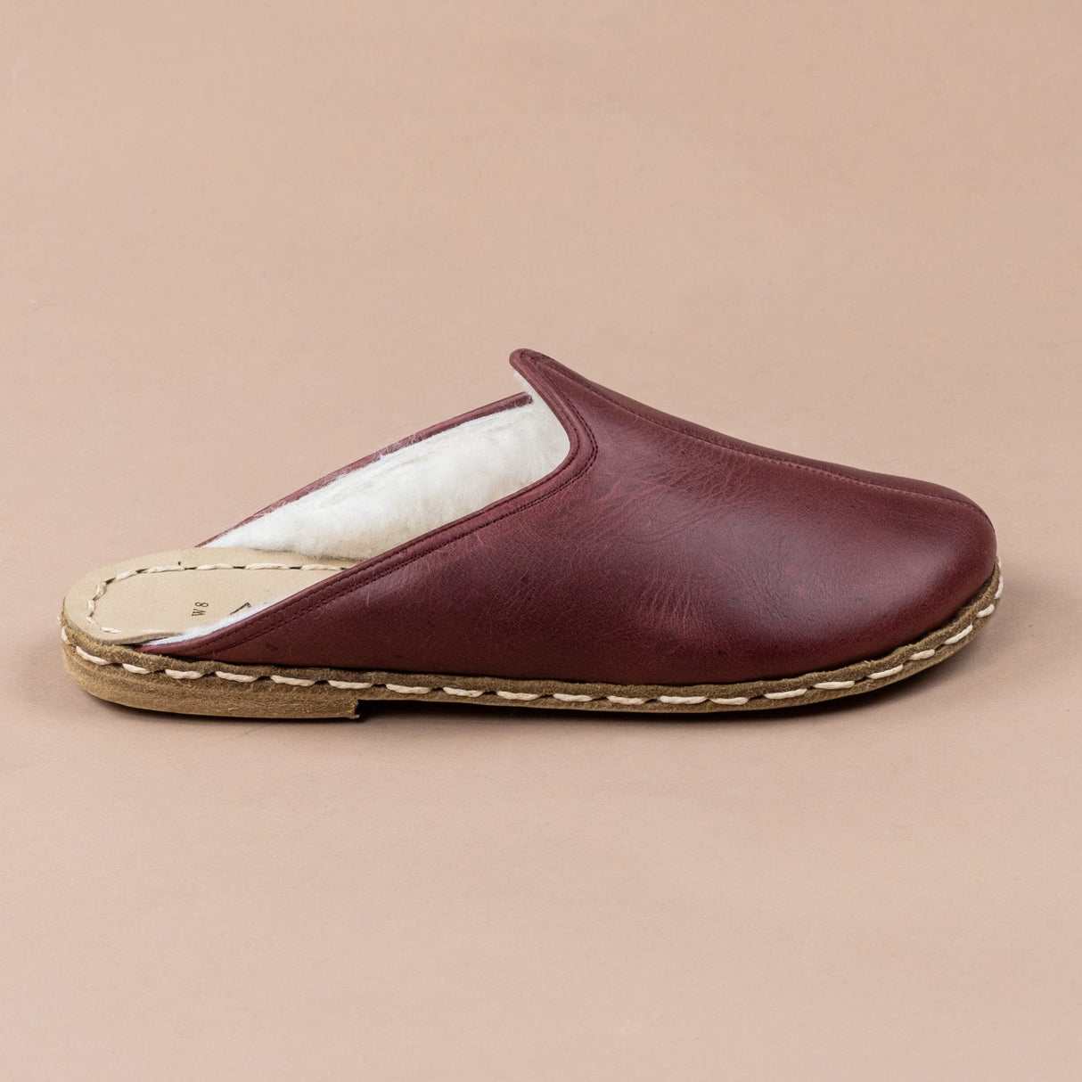 Women's Scarlet Barefoot Shearlings from Atlantis Handmade Shoes