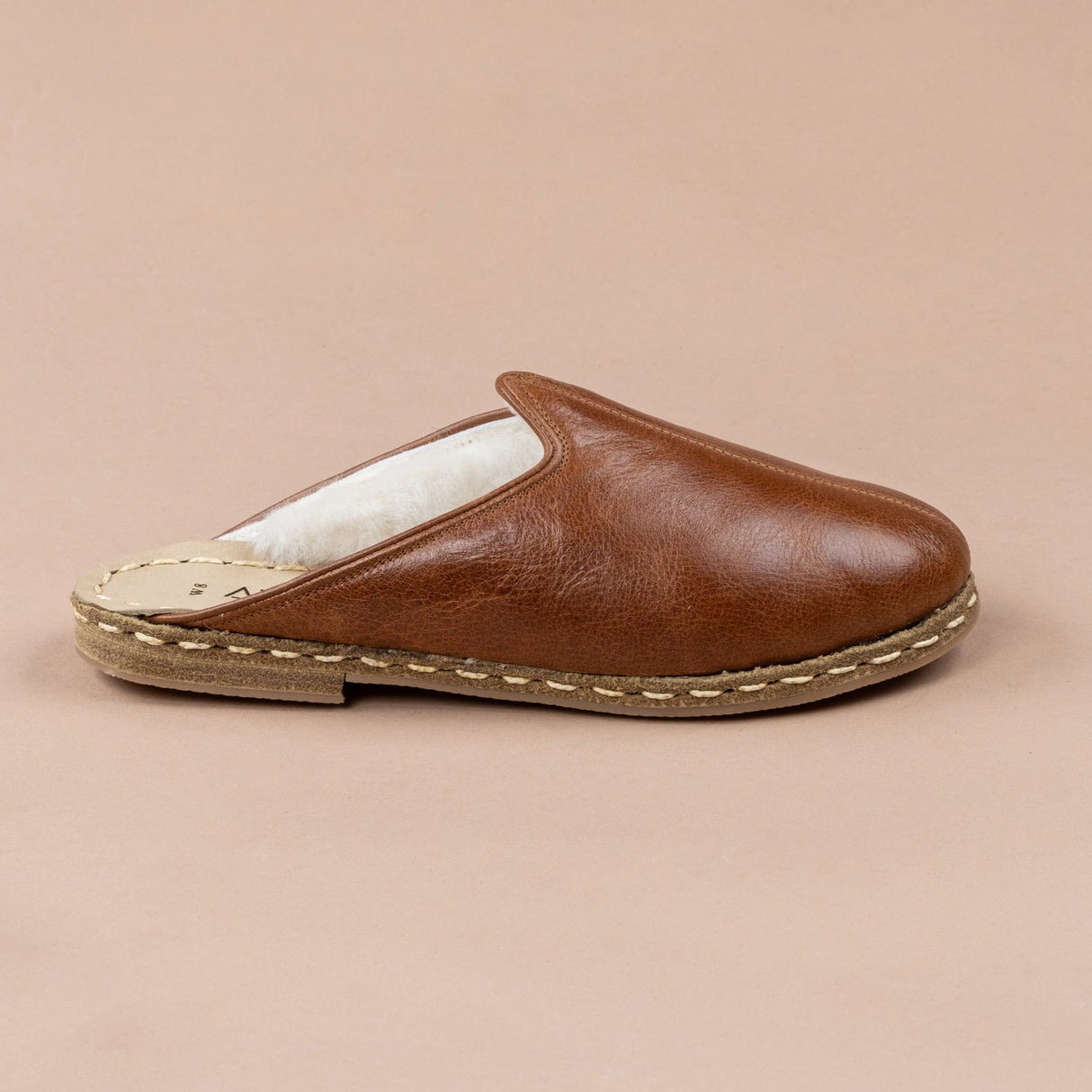 Women's Antique Brown Shearlings from Atlantis Handmade Shoes