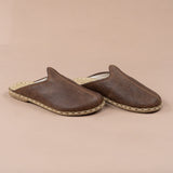 Women's Coffee Barefoot Slippers from Atlantis Handmade Shoes