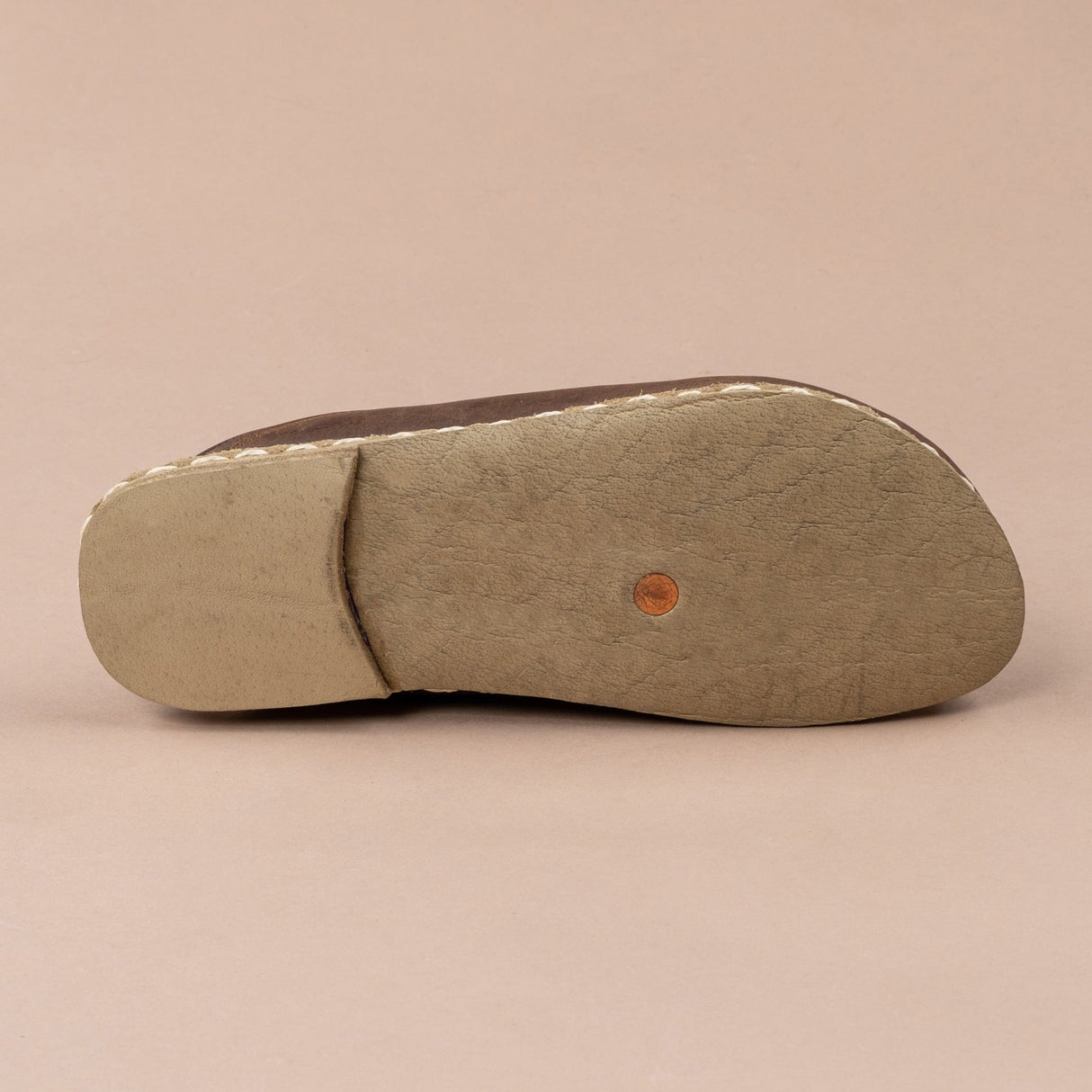 Women's Coffee Barefoot Slippers from Atlantis Handmade Shoes