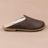 Women's Coffee Barefoot Shearlings from Atlantis Handmade Shoes