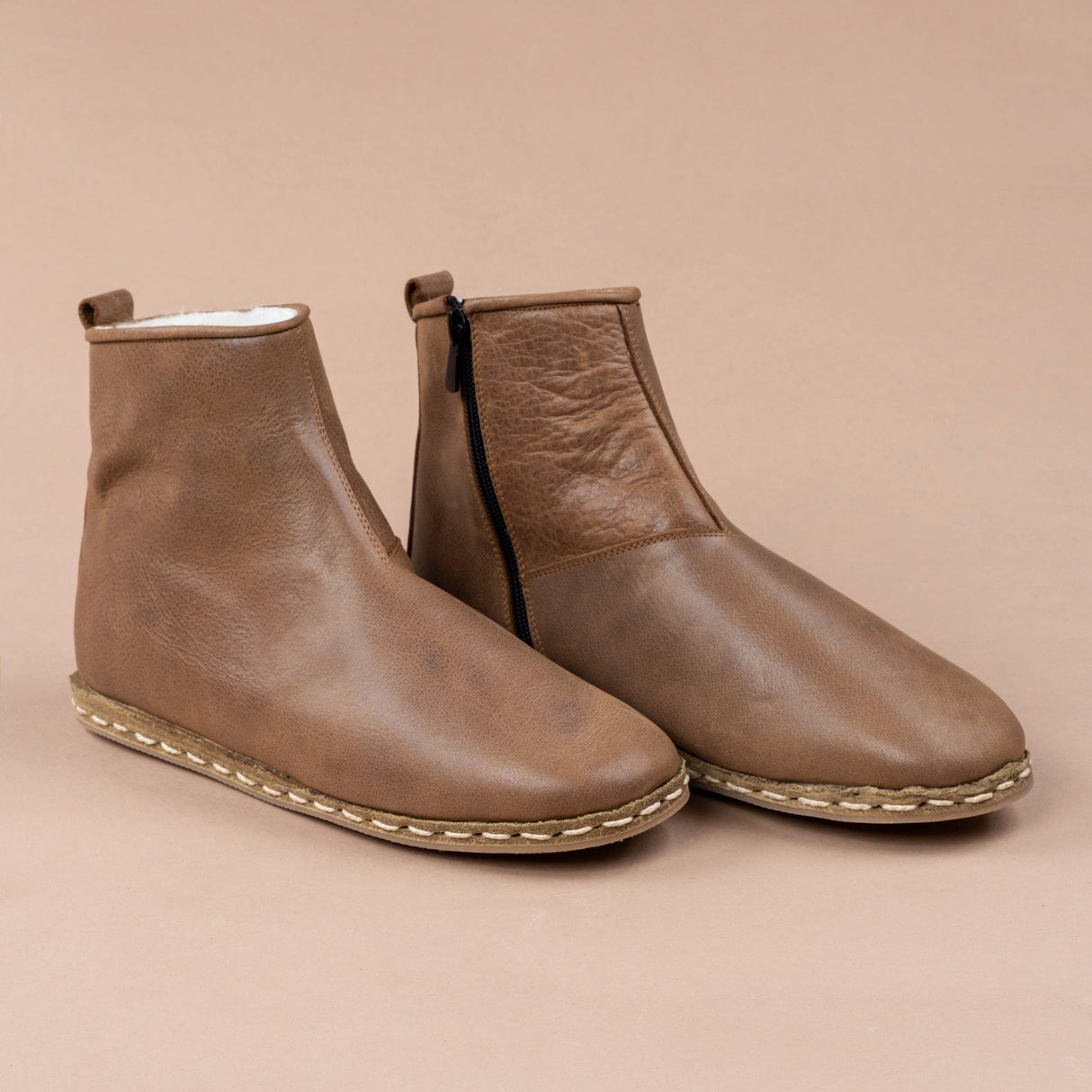 Men's Zaragoza Shearling Boots from Atlantis Handmade Shoes