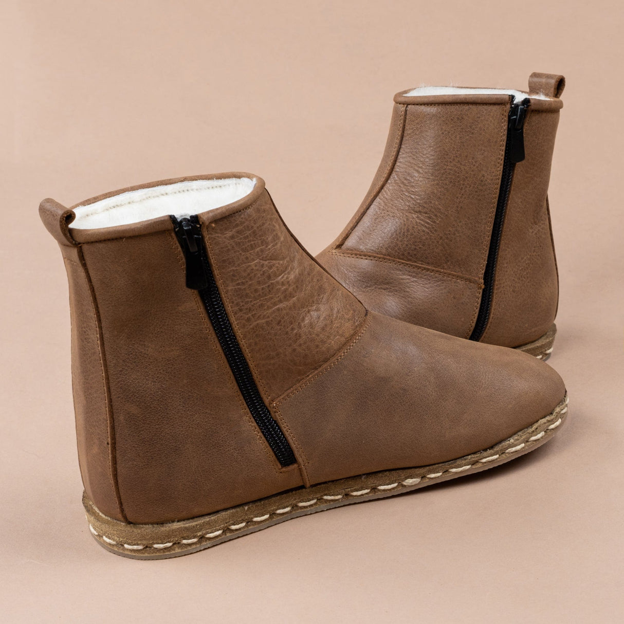 Men's Zaragoza Shearling Boots from Atlantis Handmade Shoes