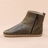 Men's Green Barefoot Boots From Atlantis Handmade Shoes