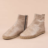Men's Tan Barefoot Boots from Atlantis Handmade Shoes