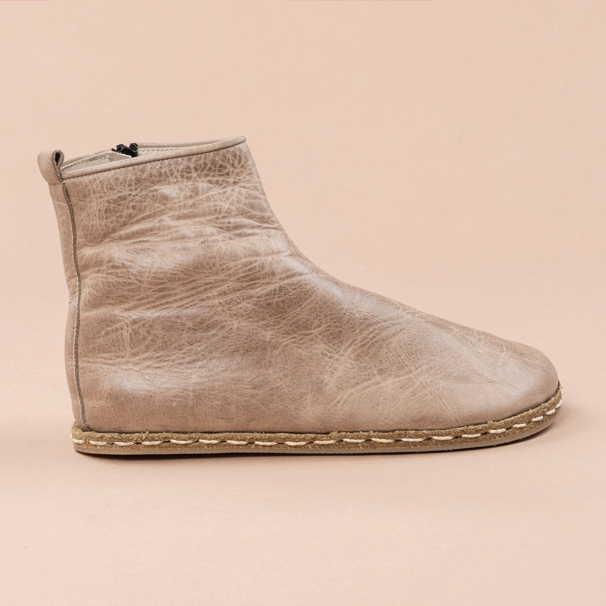 Men's Tan Barefoot Boots from Atlantis Handmade Shoes