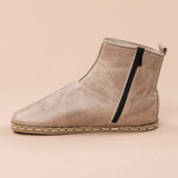 Men's Tan Barefoot Boots from Atlantis Handmade Shoes