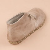 Men's Tan Barefoot Boots with Laces from Atlantis Handmade Shoes