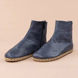 Women's Blue Barefoot Boots from Atlantis Handmade Shoes