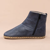 Men's Blue Barefoot Boots From Atlantis Handmade Shoes