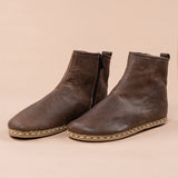 Women's Coffee Barefoot Boots from Atlantis Handmade Shoes
