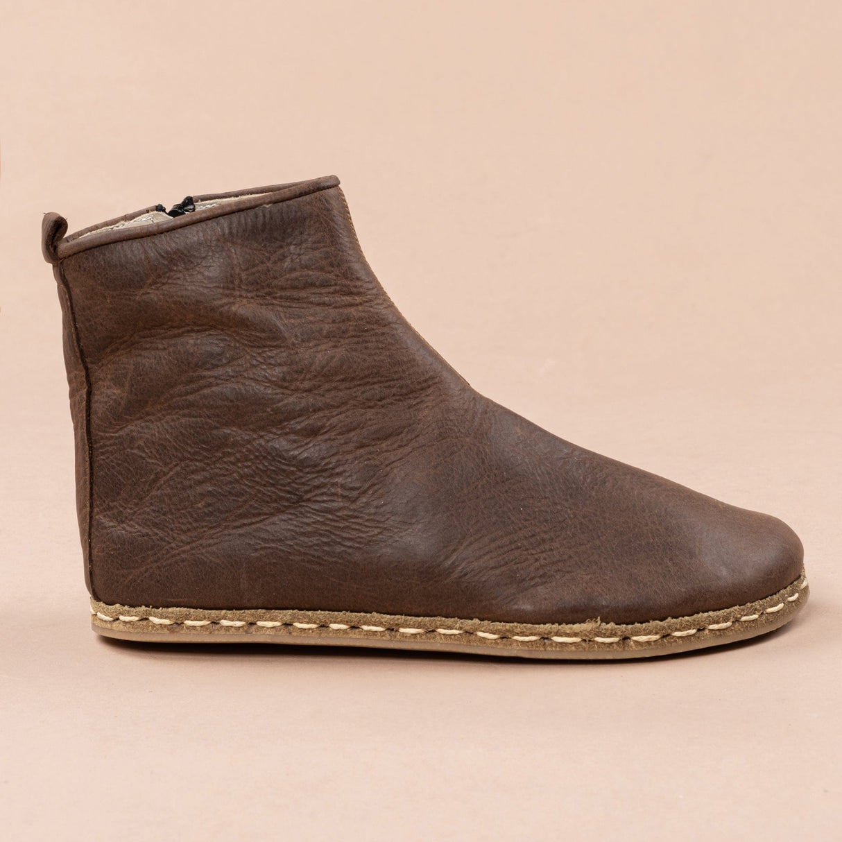 Men's Coffee Barefoot Boots From Atlantis Handmade Shoes