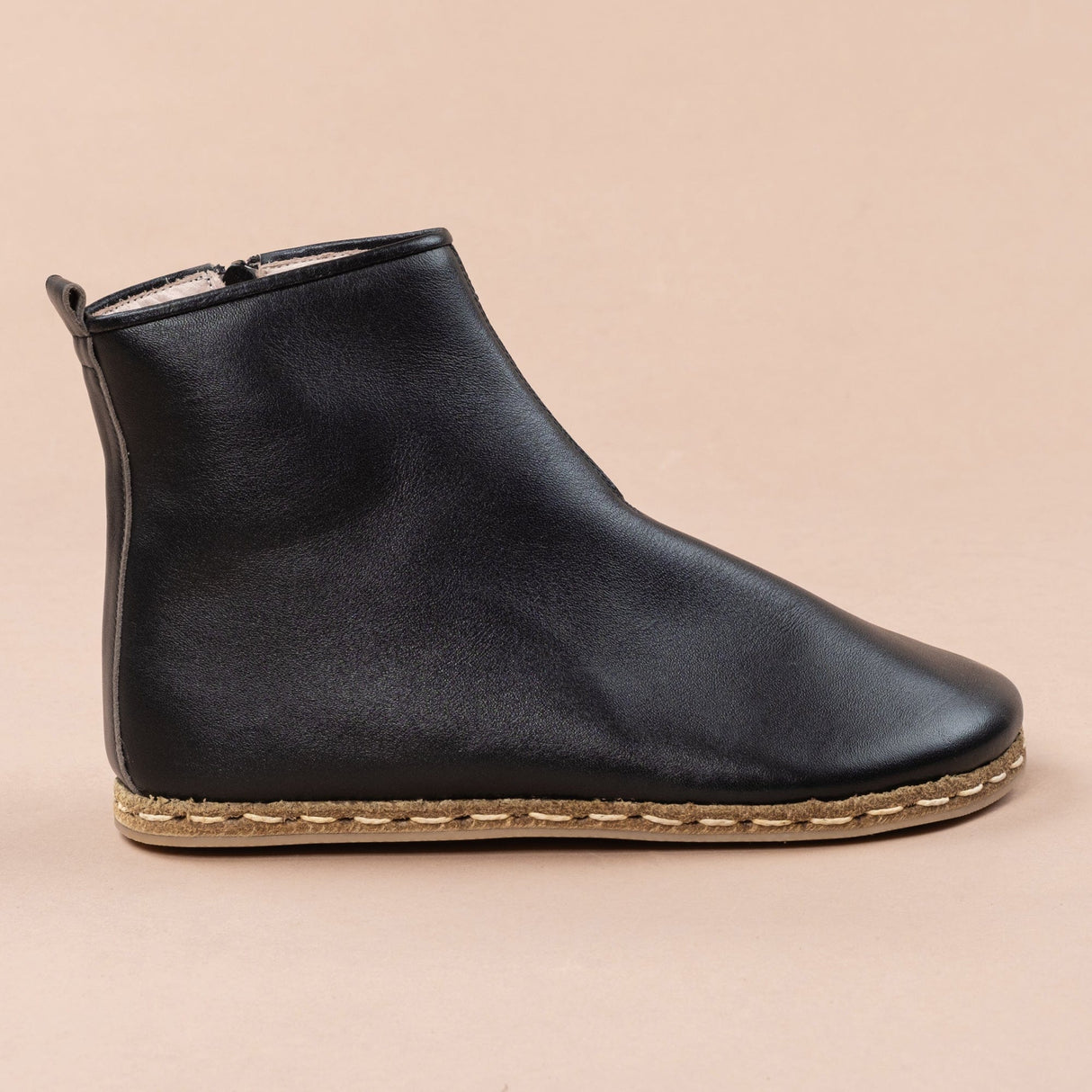 Men's Black Barefoot Boots From Atlantis Handmade Shoes