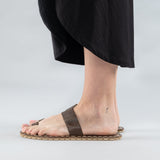 Coffee Barefoot Thong Sandals from Atlantis Handmade Shoes