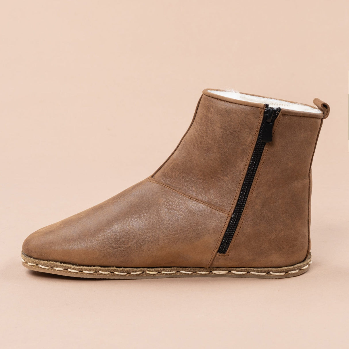 Men's Zaragoza Barefoot Boots with Fur from Atlantis Handmade Shoes