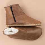 Men's Zaragoza Barefoot Boots with Fur from Atlantis Handmade Shoes